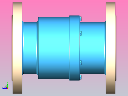 GSX-16、25 法兰式管道伸缩器[GSX-1.6-DN100]右视缩略图