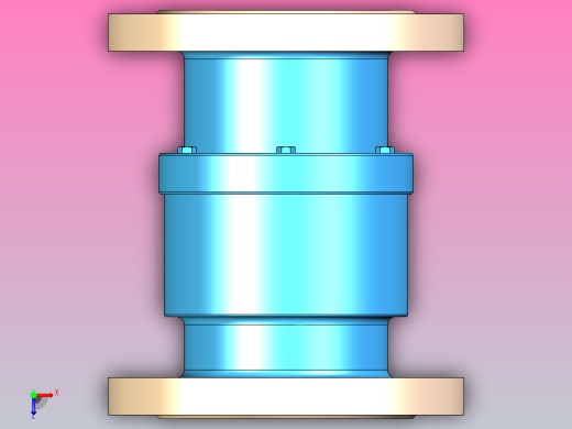GSX-16、25 法兰式管道伸缩器[GSX-1.6-DN100]俯视缩略图