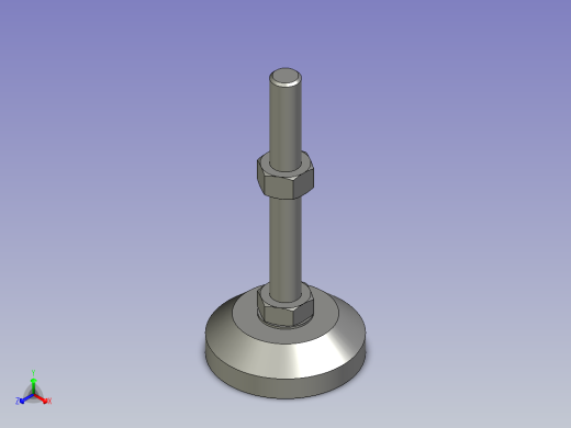 脚杯WAD36-D60-M12-L100正等轴测缩略图