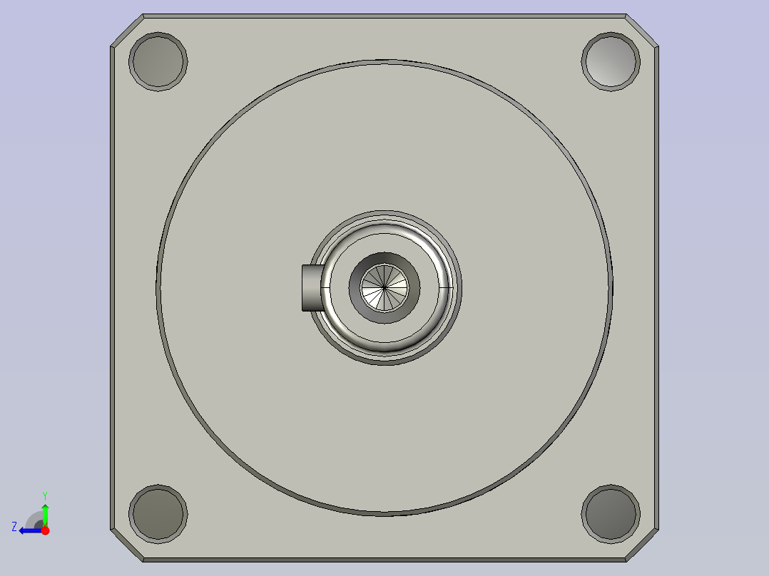 57步进1比5减速机PLF060-L-S2-P2AA右视图