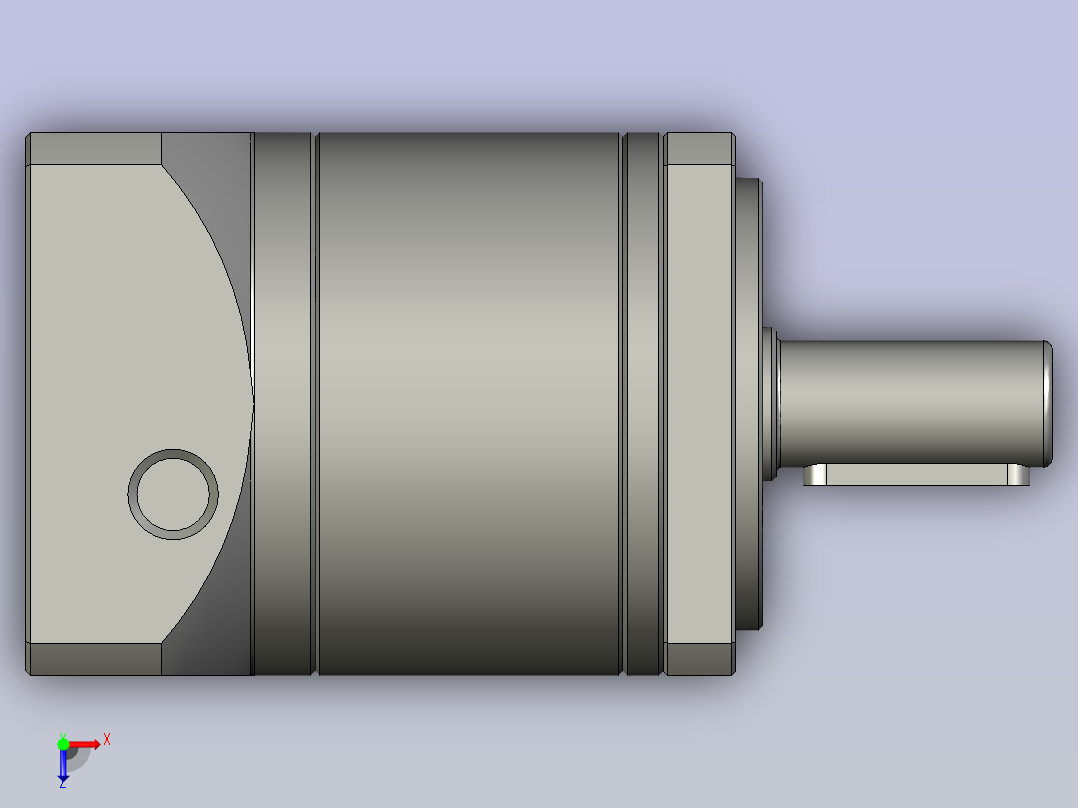 57步进1比5减速机PLF060-L-S2-P2AA俯视图