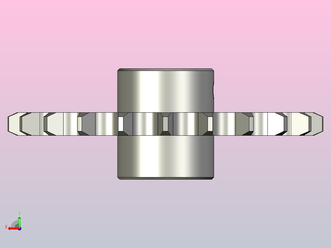 链轮外径72毫米齿22后视图