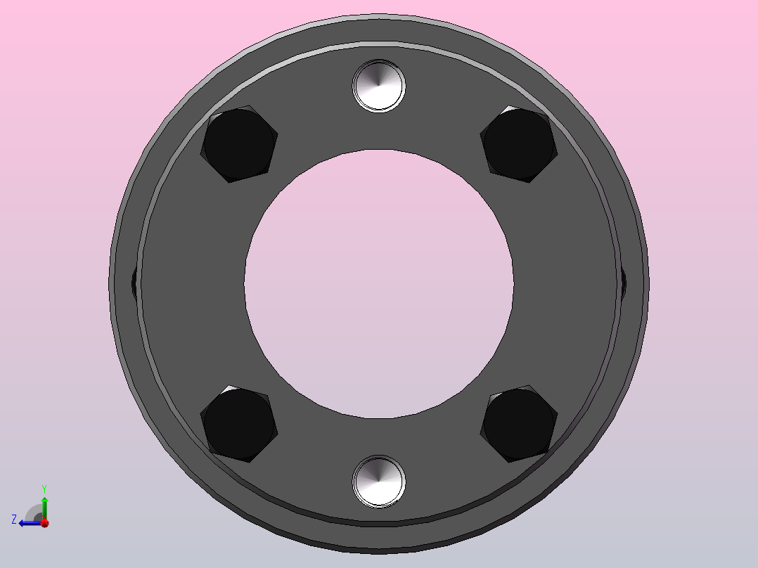 LK15系列 单节胀套膜片联轴器[LK15-70]右视图