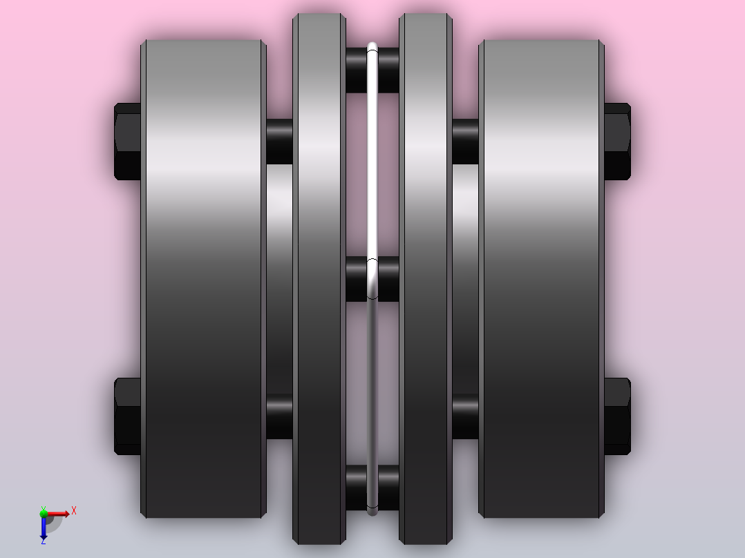LK15系列 单节胀套膜片联轴器[LK15-70]俯视图
