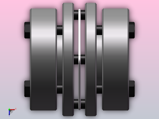 LK15系列 单节胀套膜片联轴器[LK15-70]俯视缩略图