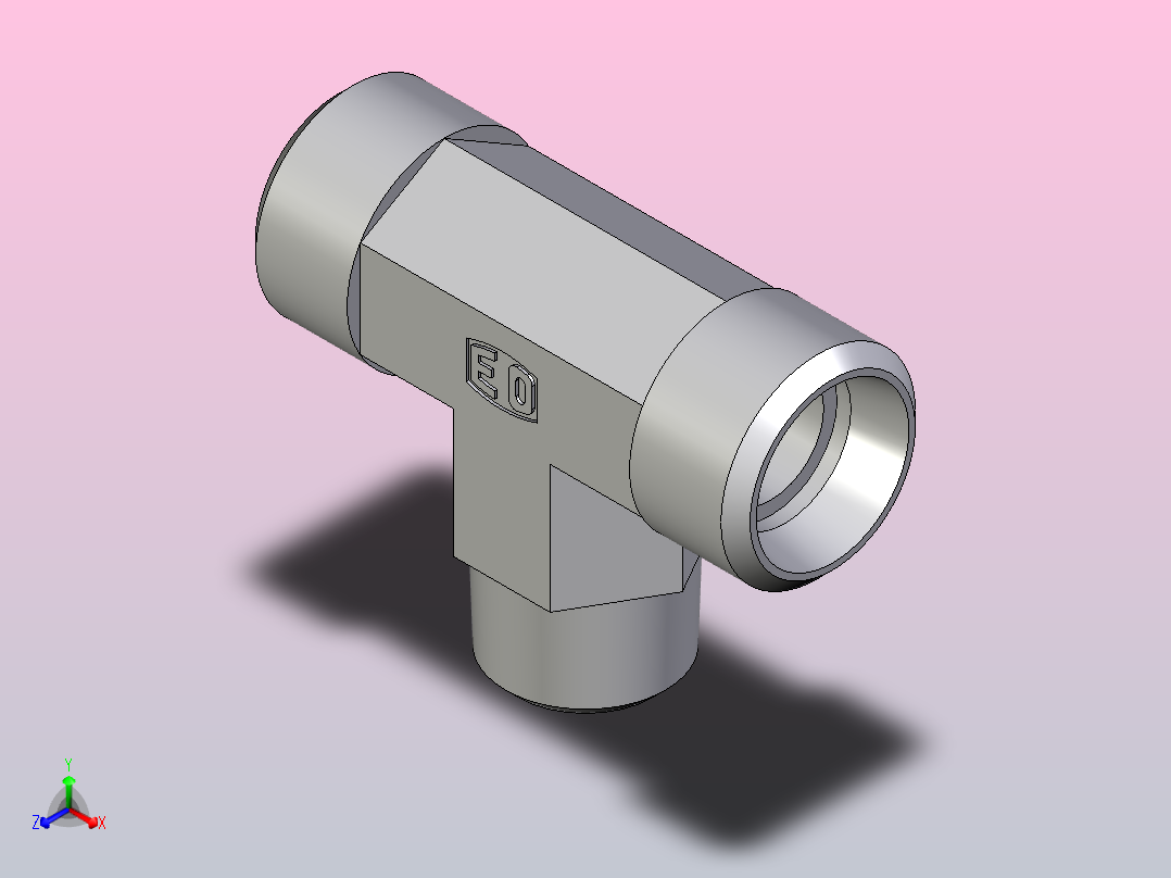 外螺纹螺柱跑步T恤TE15LM71X主视图