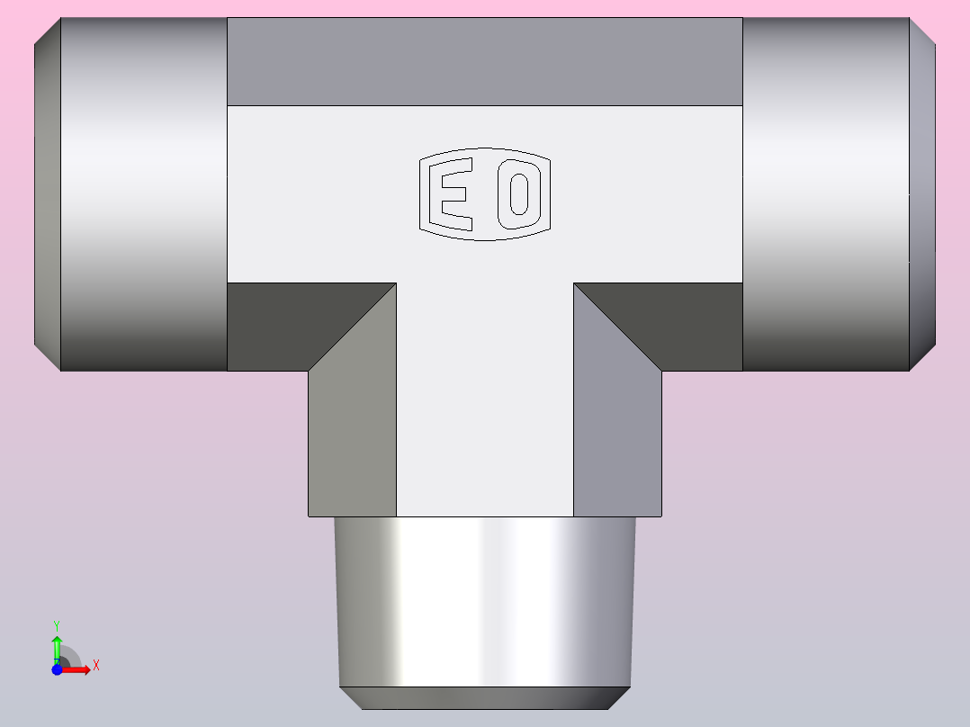 外螺纹螺柱跑步T恤TE15LM71X前视图
