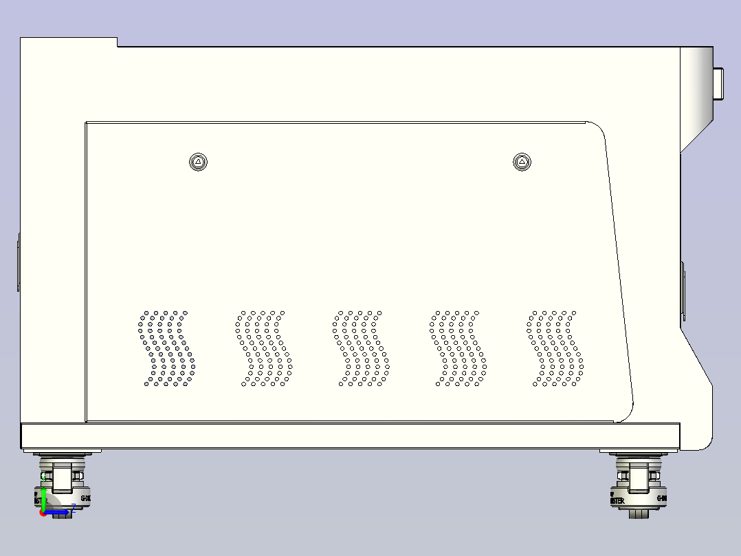 钣金箱体左视图