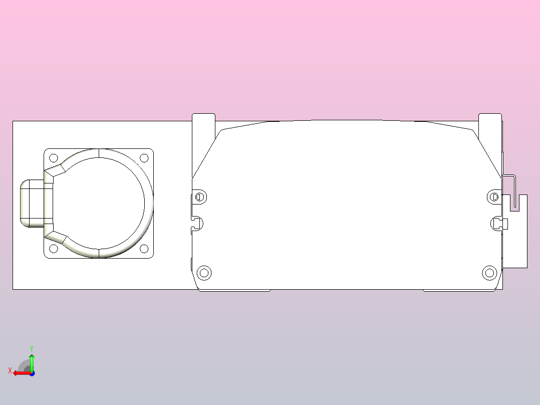 MTH17标准螺杆滑台[MTH17-L#-1000-BL-P40-C3]后视图