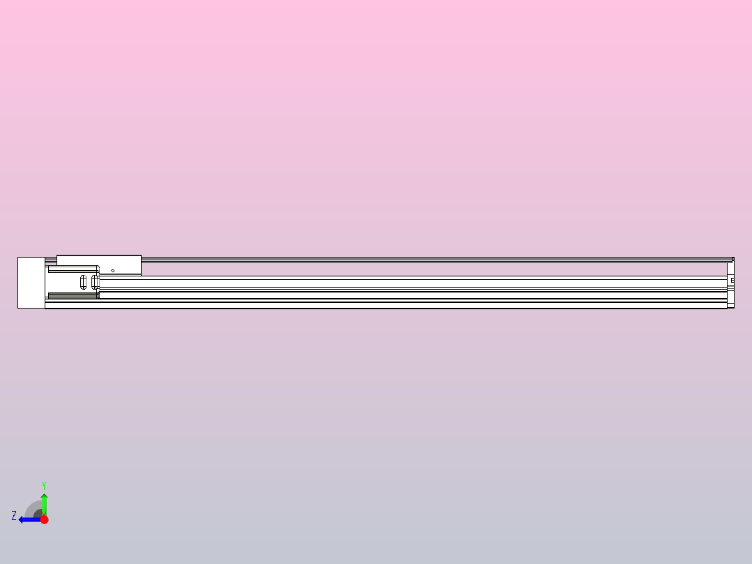MTH17标准螺杆滑台[MTH17-L#-1000-BL-P40-C3]右视图