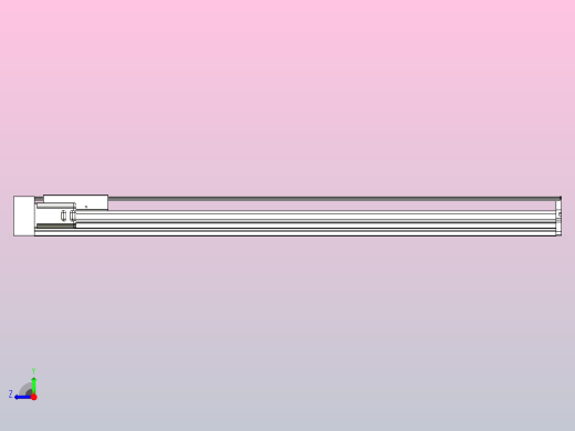 MTH17标准螺杆滑台[MTH17-L#-1000-BL-P40-C3]右视缩略图