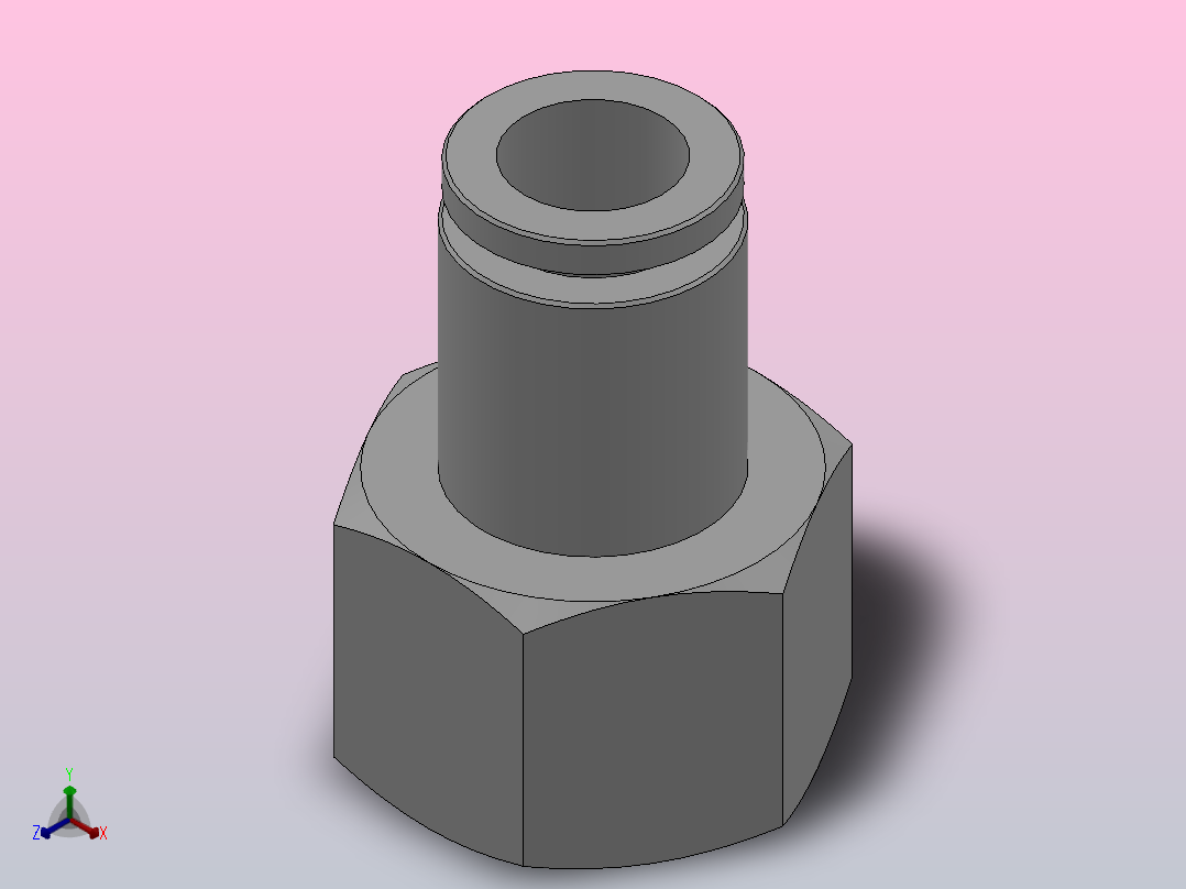 IPCFT 全铜内螺纹直通管接头_IPCFT10-04主视图