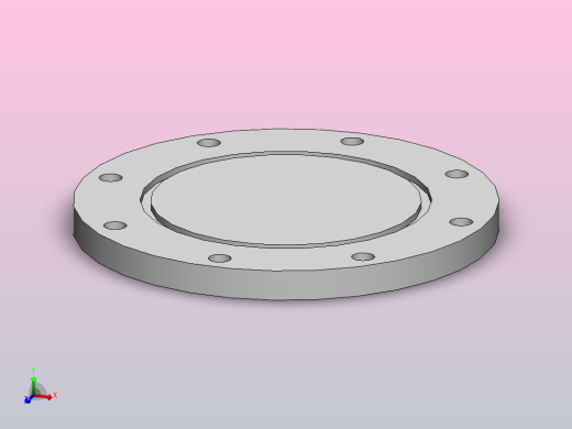 DN100真空法兰盲板