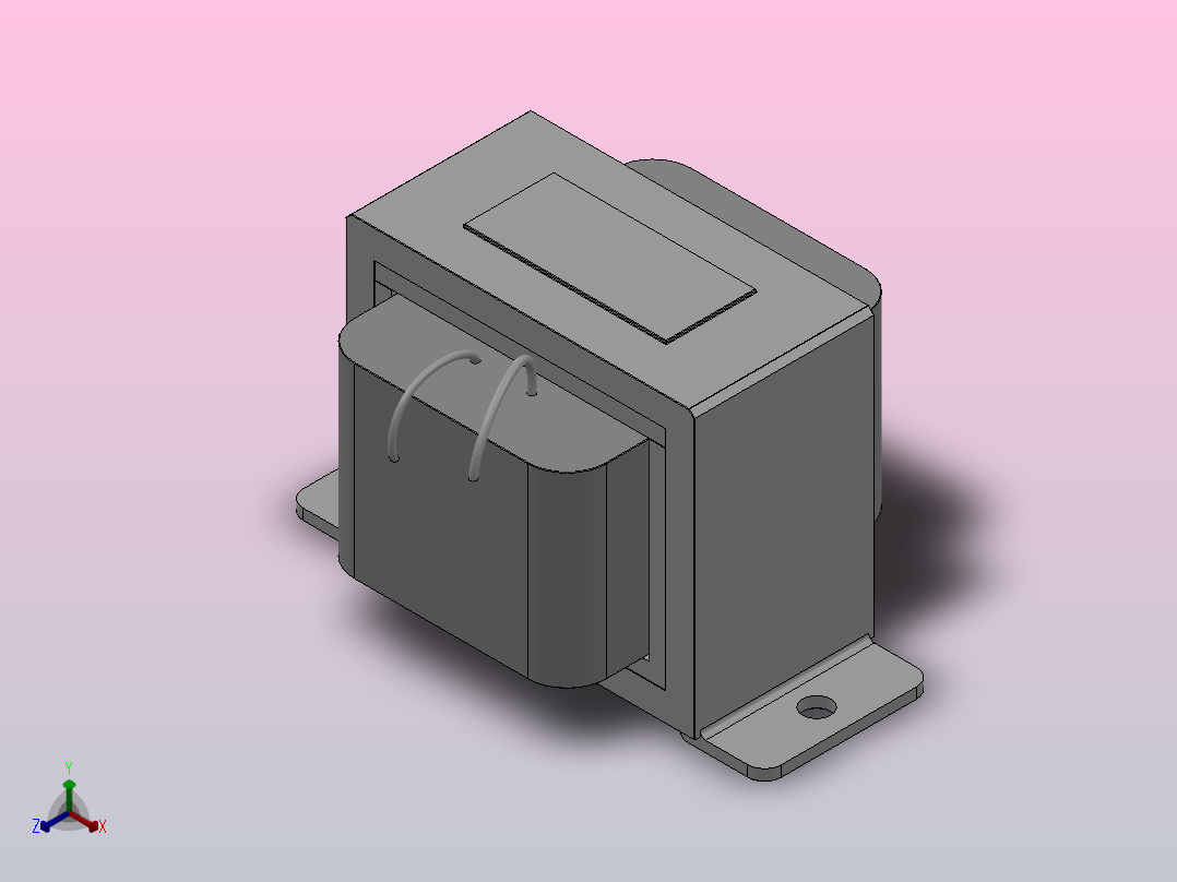 DC电抗器UZDA-B型200V级[200V级-2.2kW]正等轴测图