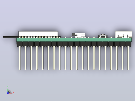 Freenove ESP32-S3-WROOM开发板，GPIO端口、WiFi、与OV2640和OV5640模块兼容的摄像头接口、SD卡插槽、WS2812 RGB LED、蓝牙、USB OTG、USB UART前视缩略图