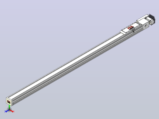 伺服电机集成皮带传动直线执行器TPA-OCB-120-224-L2350-MR-P75-N3正等轴测缩略图