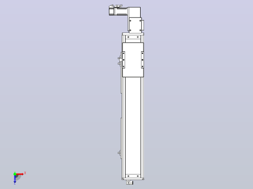 无尘皮带滑台KCB10-L32-450-L-100W-C4俯视缩略图
