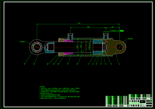 HSG工程油缸设计及工艺分析（SW+CAD+说明书）缩略图
