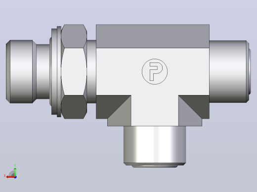 O Lok外螺纹螺柱跑步三通8 8 8R4OMLOS后视缩略图