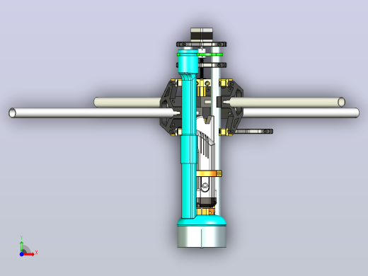 防尘鞋mpcnc kress铣削引擎3D打印前视缩略图