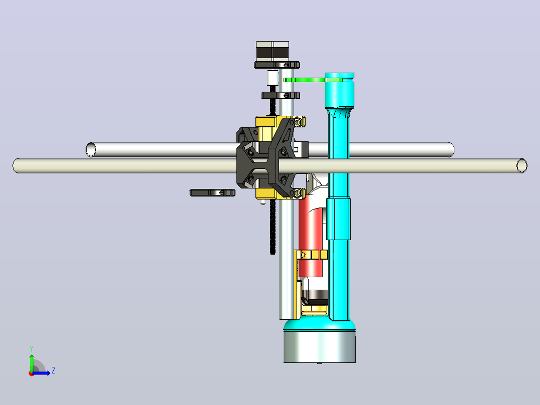 防尘鞋mpcnc kress铣削引擎3D打印左视图