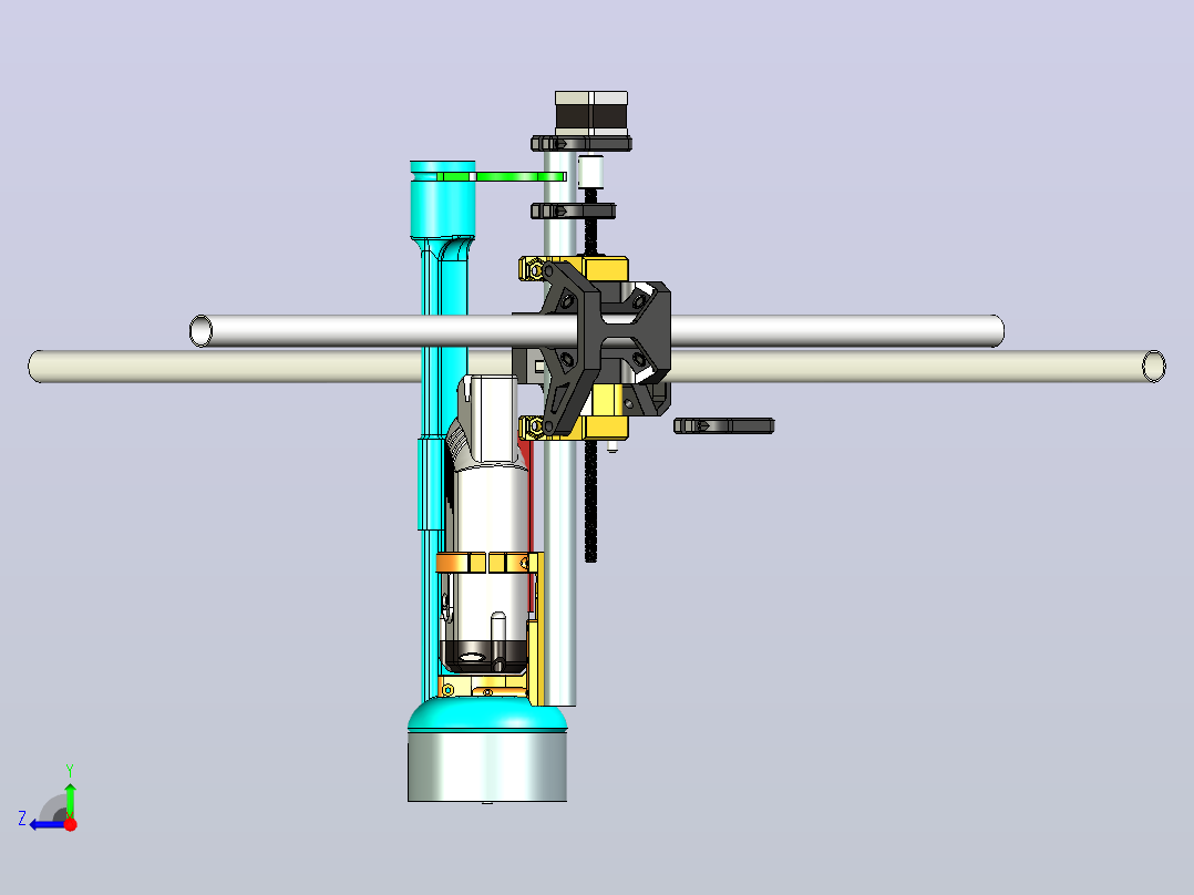 防尘鞋mpcnc kress铣削引擎3D打印右视图