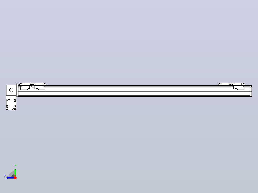 皮带直线轴双滑块型TPA-GCBS-50-P42-L350-LP-M10-N3右视图