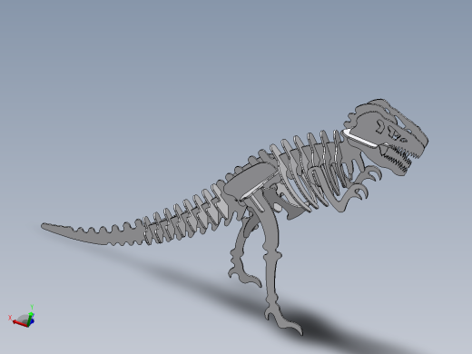3D插接式霸王龙主视缩略图