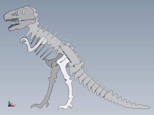 3D插接式霸王龙前视缩略图