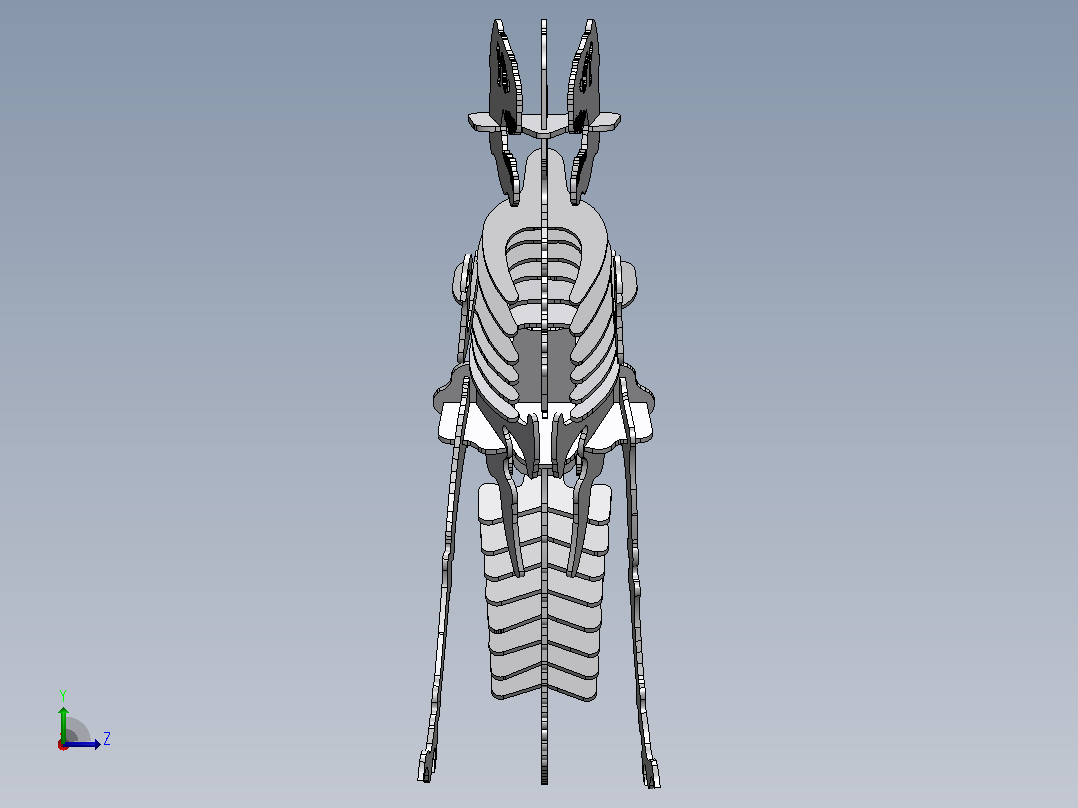 3D插接式霸王龙左视图