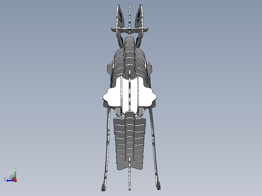 3D插接式霸王龙右视图