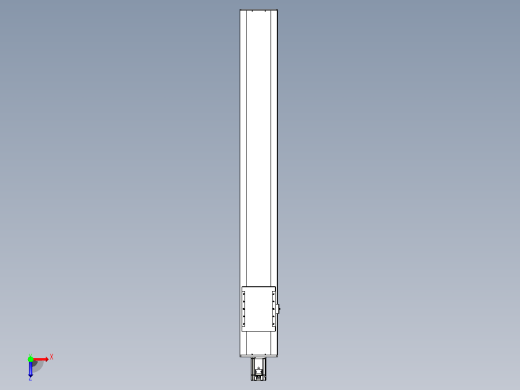 滚珠丝杠直线轴带导轨全封闭TPA-HCR-202D-2510C-L1450-M-C-P75-N3俯视缩略图