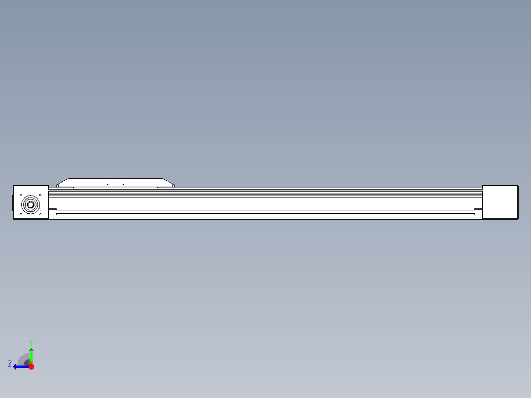 伺服电机集成皮带传动直线执行器TPA-OCB-80-140-L750-DL-J60-N3右视图
