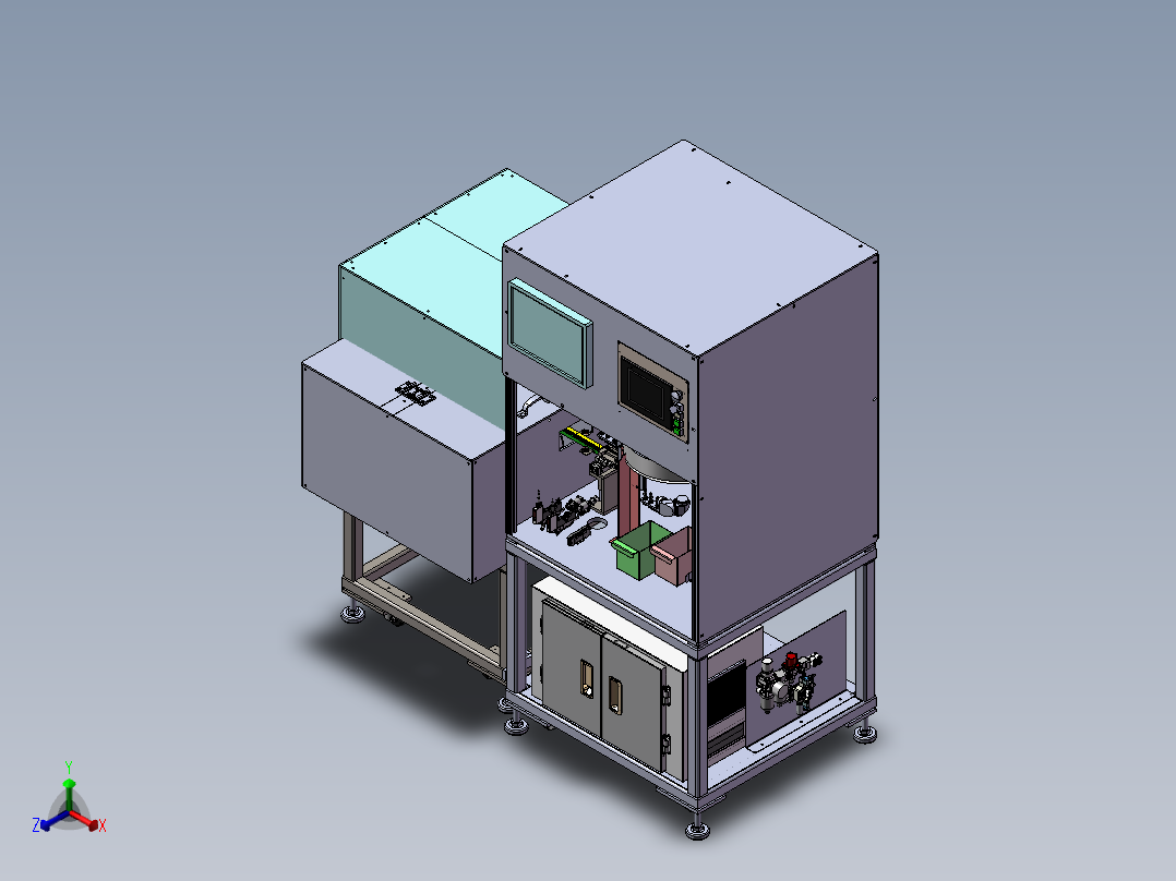 发那科检测机sw21正等轴测图
