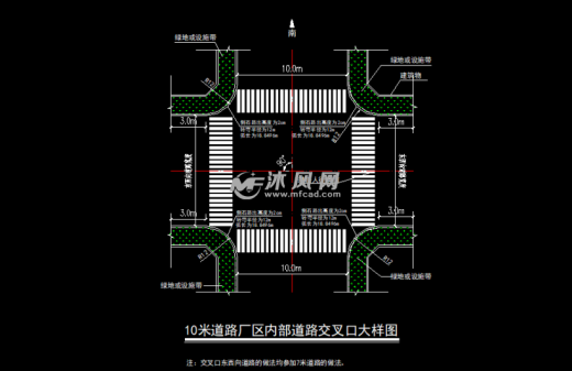沥青混凝土路面厂区道路设计图44张缩略图