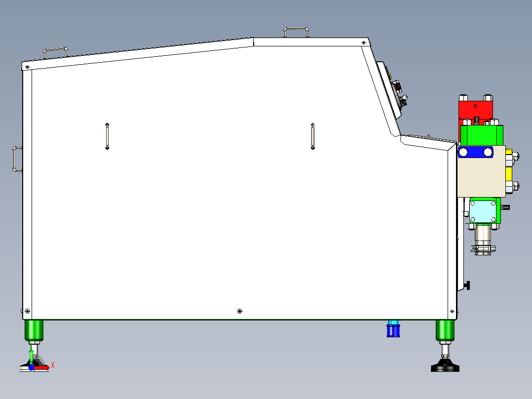 全自动牛奶均质搅拌机设备前视图