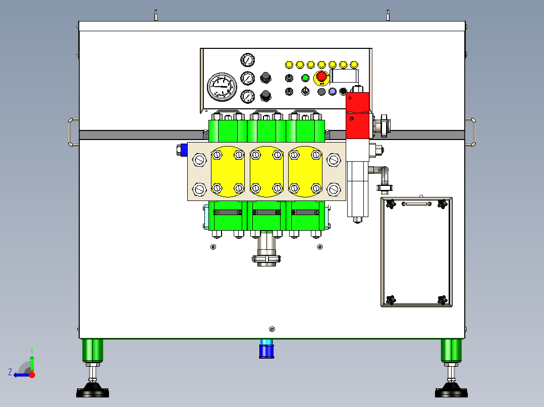 全自动牛奶均质搅拌机设备右视图