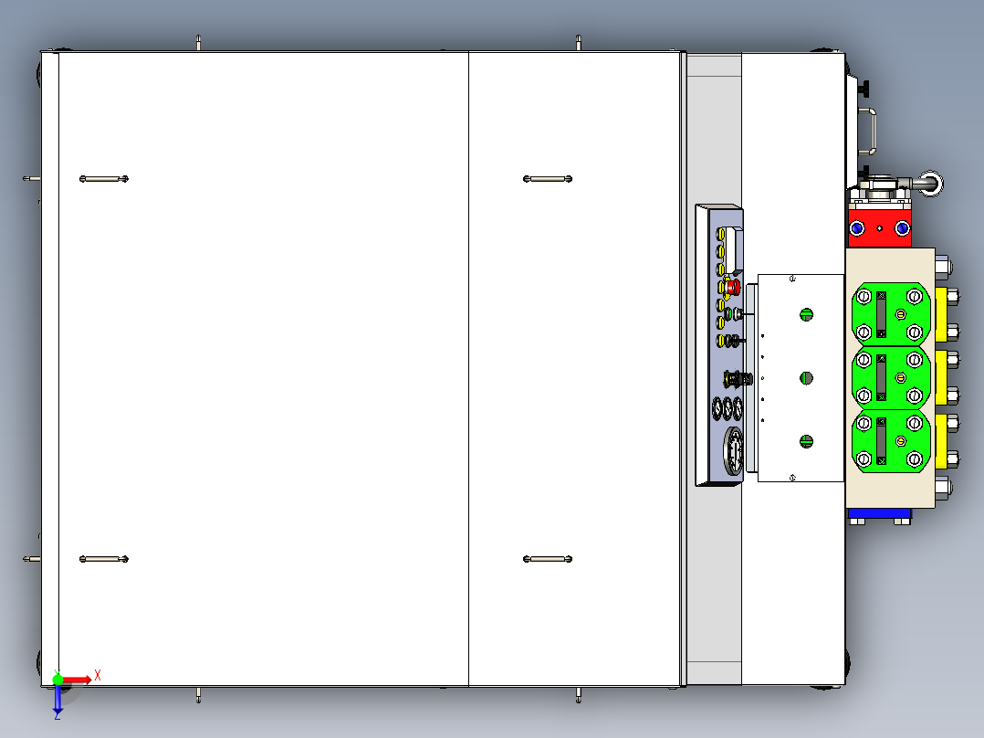 全自动牛奶均质搅拌机设备俯视图