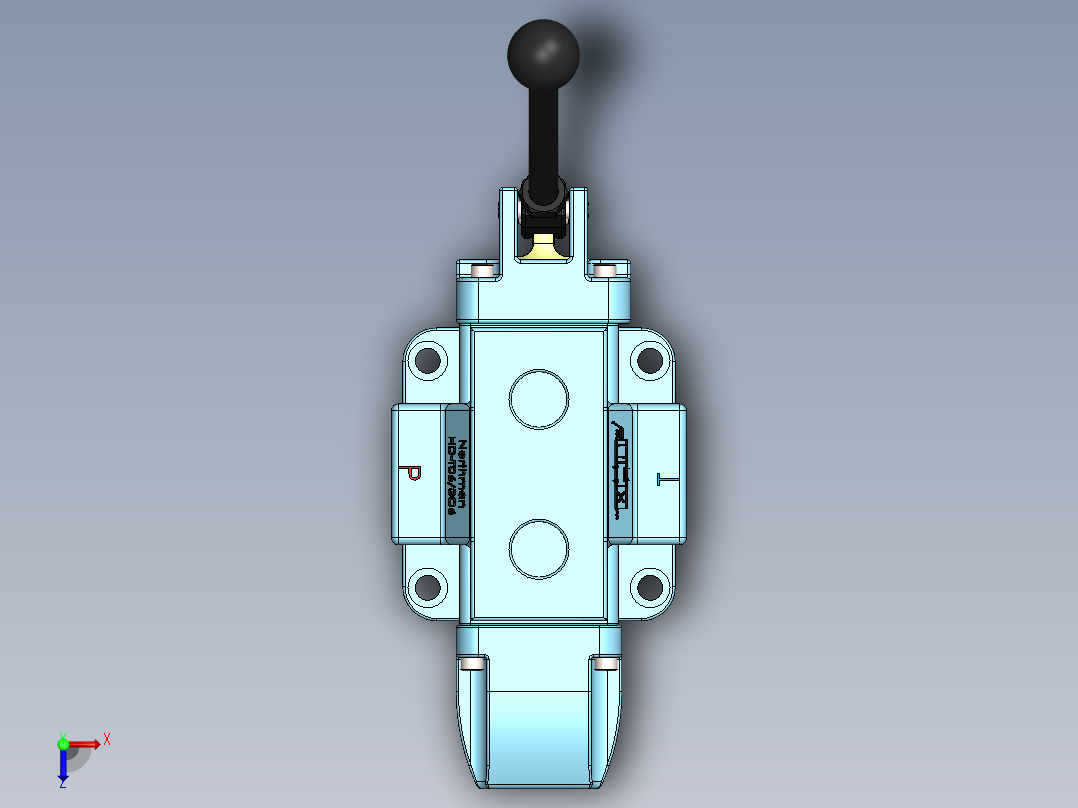 液压阀SW2015俯视图