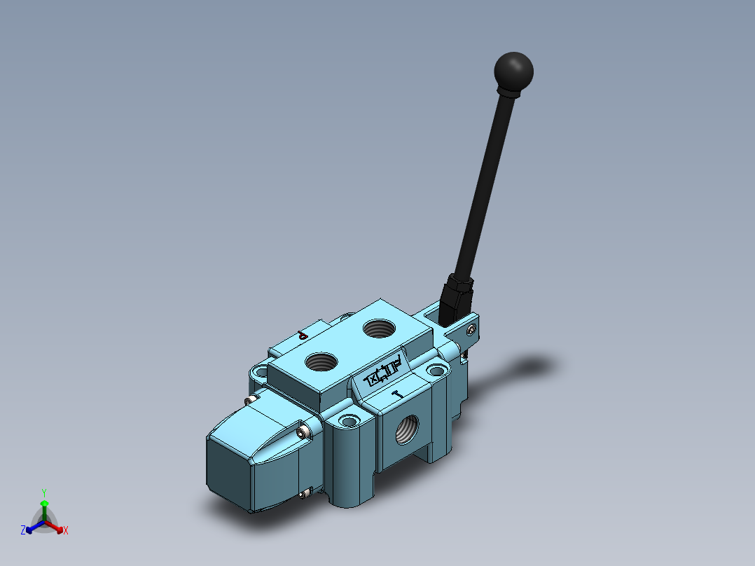 液压阀SW2015正等轴测图