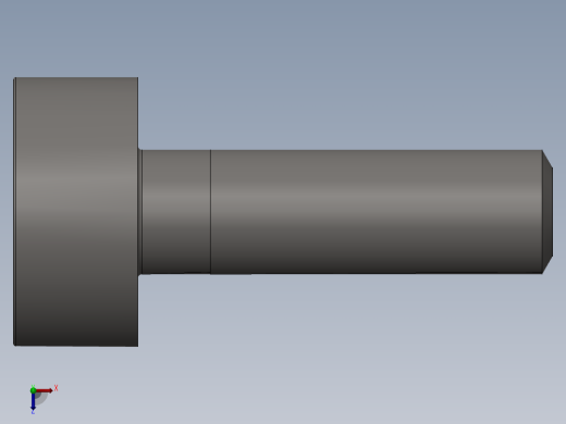 GB／T70．1-2000内六角圆柱头螺钉M6×20俯视缩略图