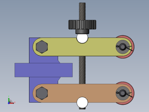 车床压花滚轮组 前视缩略图