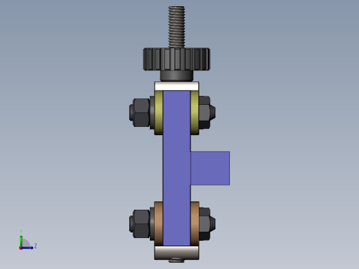 车床压花滚轮组 左视缩略图