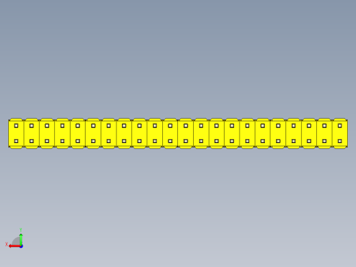 彩色公头100mil（2.54mm）系列-DS1021_yellow_2x22p_100mil_Type1_rev1.0后视缩略图