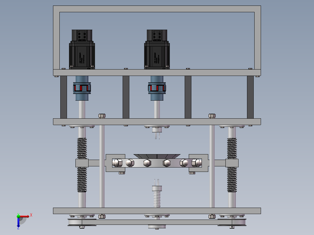 电动菠萝削皮机设计（菠萝去皮机含三维SW模型+CAD图纸+说明书）俯视图