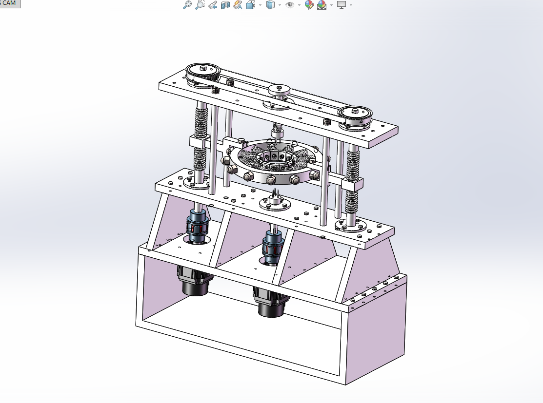 电动菠萝削皮机设计（菠萝去皮机含三维SW模型+CAD图纸+说明书）