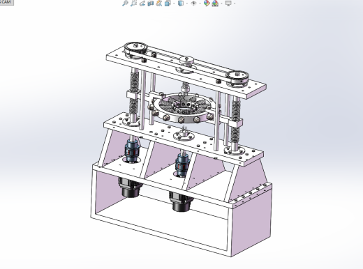 电动菠萝削皮机设计（菠萝去皮机含三维SW模型+CAD图纸+说明书）缩略图