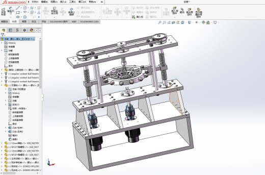 电动菠萝削皮机设计（菠萝去皮机含三维SW模型+CAD图纸+说明书）缩略图