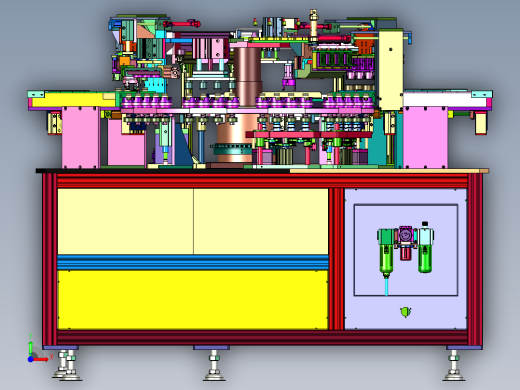 阀体涂胶泡沫棉粘贴机前视缩略图