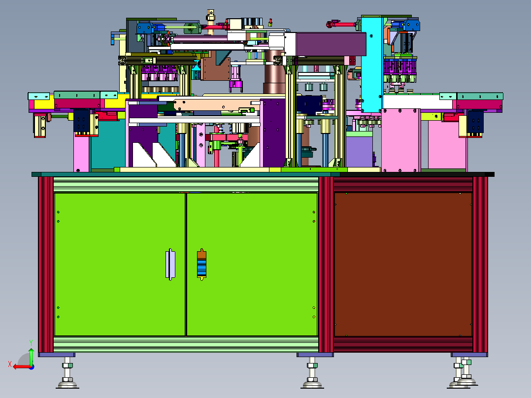 阀体涂胶泡沫棉粘贴机后视图